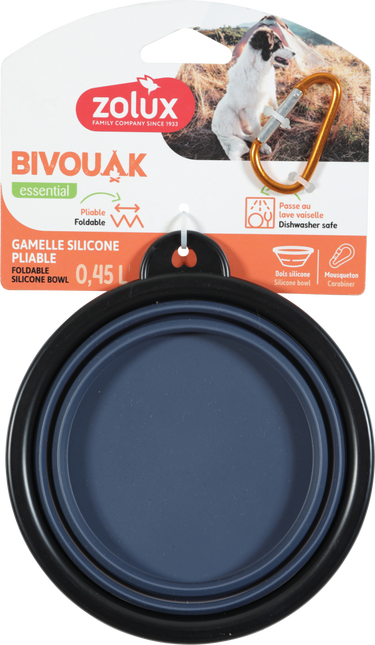 BVK Foldable Soft Bowl Blue, 450 ml